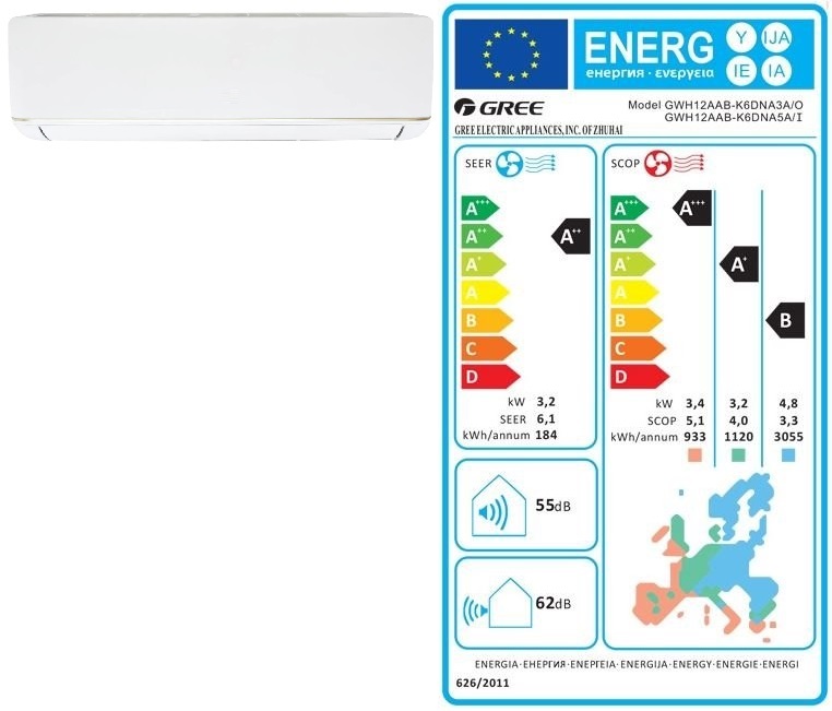 KLIMA GREE GWH12AAB-K6DNA5A BORA R32 GWH12AAB-K6DNA4A - TEN-NET